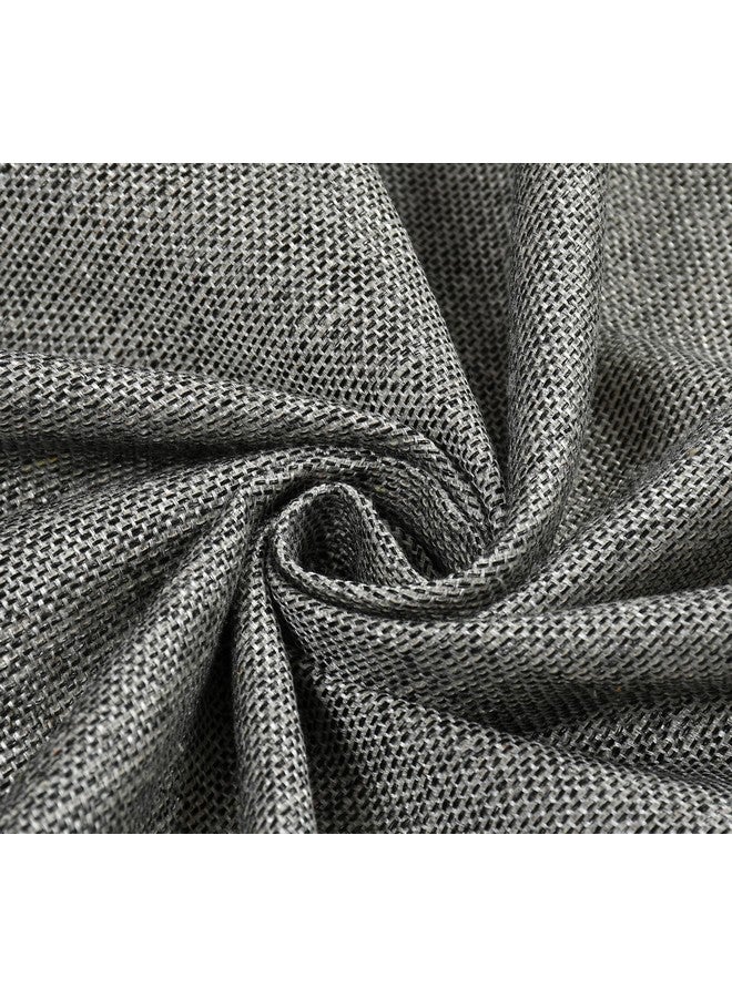 FRESH FROM LOOM FRESH FROM LOOM Unstiched Solid Jute Plain Fabric Rich Cloth For Sofa Fabric-Cushion Fabric-Table Cloth Fabric-Curtain Fabric(Lenth X Width-591 X 55 Inch/1500 X 140 Cm-15 Meter|Grey) - Image 1