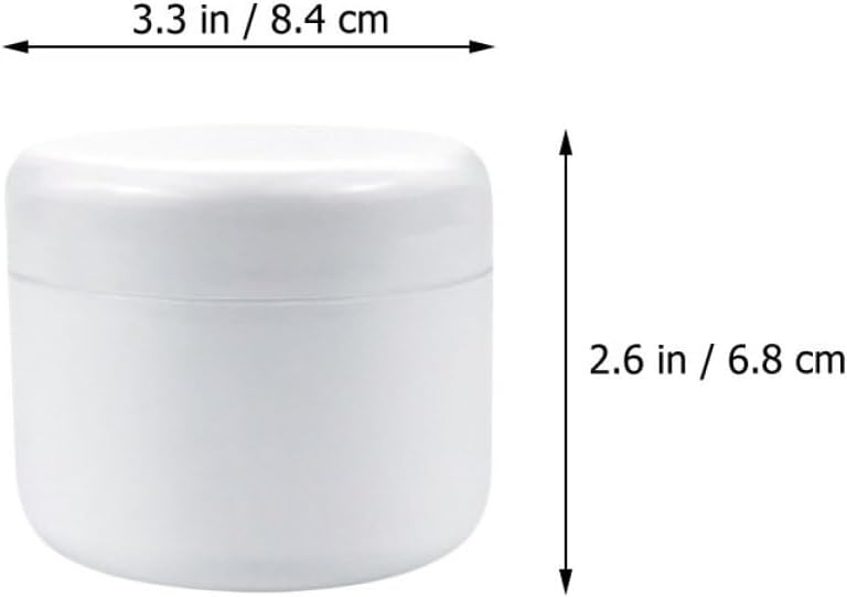 6pcs 250g White Pp Face Cream Containers Empty Cosmetic Jars Leak-proof Sub-packing Jars for Travel and Sample Storage - Image 2