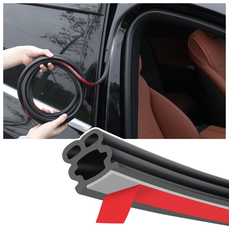 شريط ختم أبواب السيارة بطول 164 قدم من المطاط السميك لتقليل الضوضاء