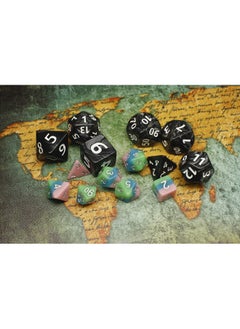 HD Dice- Dnd Dice Set 25Mm Rpg Dice For Dungeons And Dragons D&D Pathfinder Mtg Role Playing Dice Giant Black Polyhedral Dice With Dice Bag  - Image 4
