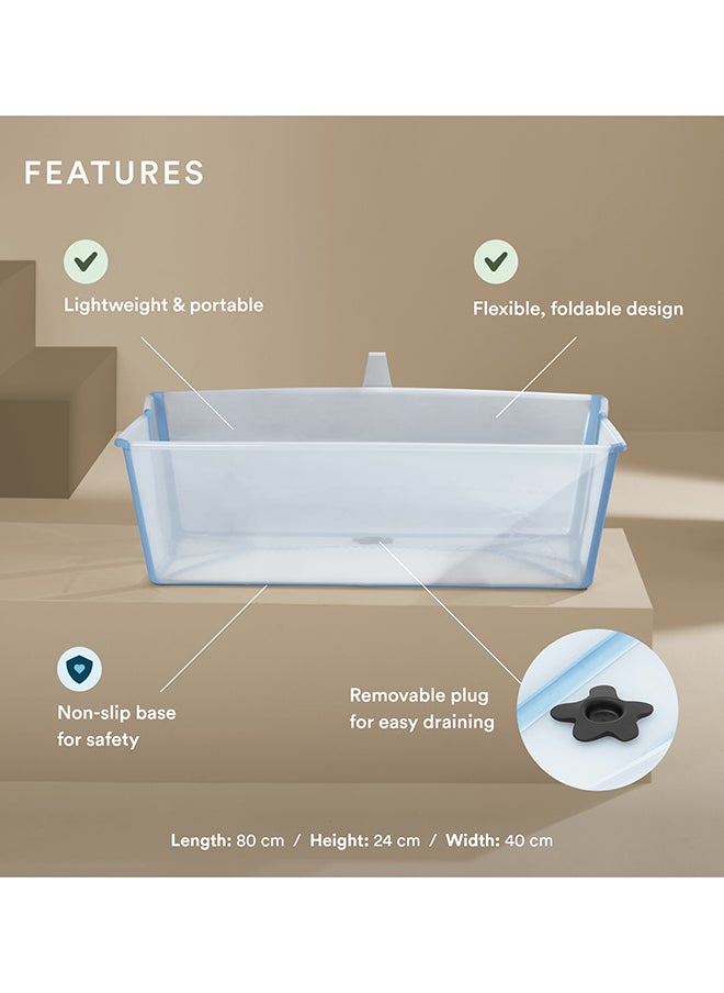 STOKKE Flexi Bath X Large Extra-Large Foldable Baby Bath In Ocean Blue  - Image 3