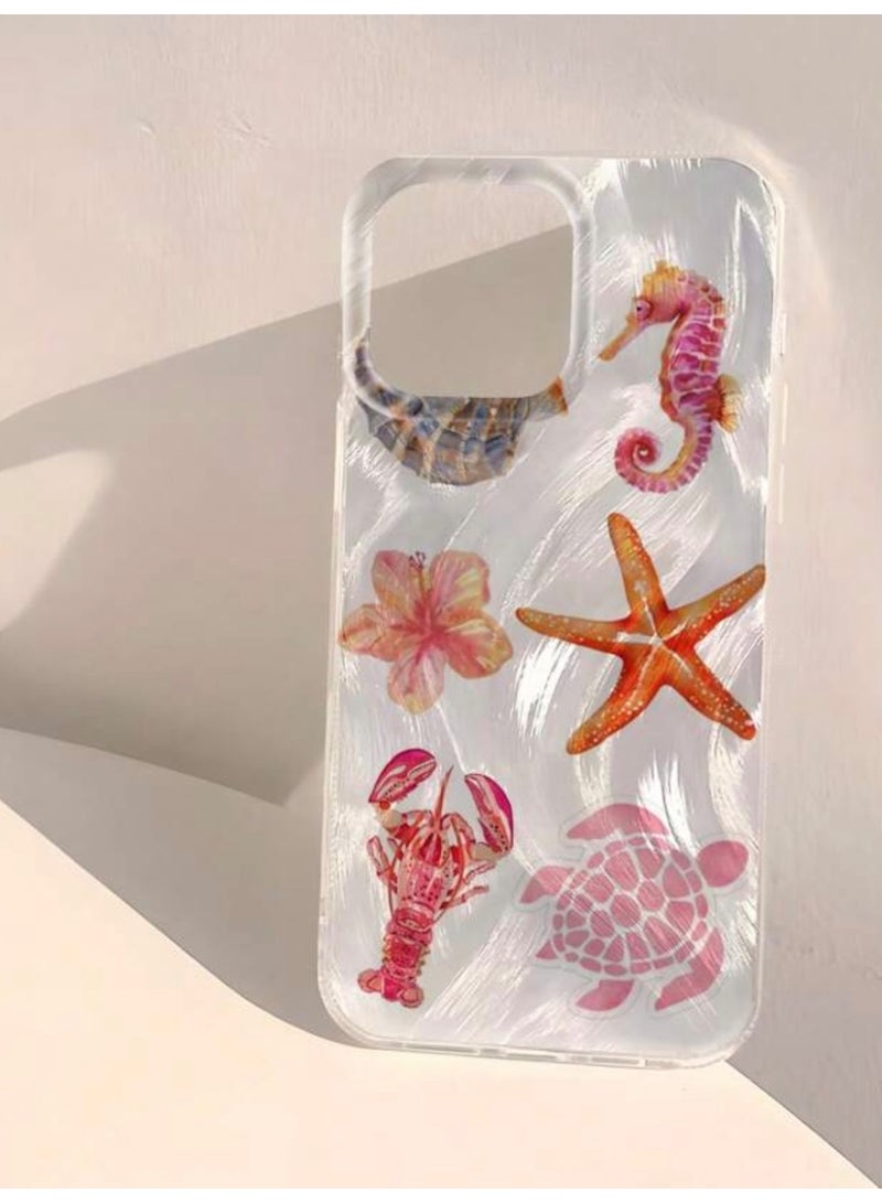 Elegance Iphone Case Cover For Iphone 14 Pro Anti-Slip With Amazing Marine Design - Image 3