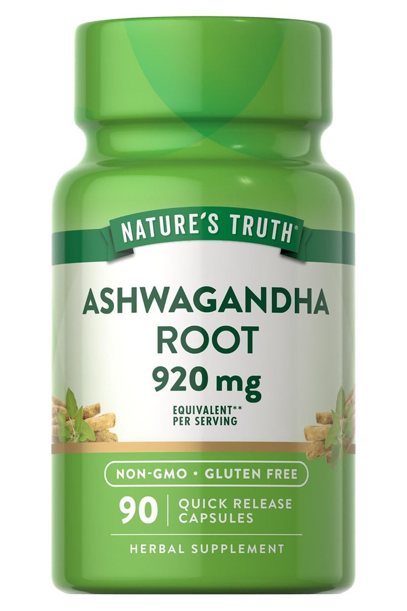 نايتشورز تروث Ashwagandha Capsules 920mg - 90 capsules - 45 serving - Image 1