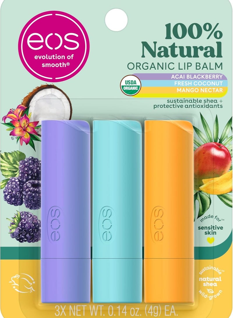 EOS Acai Blackberry, Fresh Coconut, Mango Nectar Tropical  3.97 g Pack of 3 - Image 1