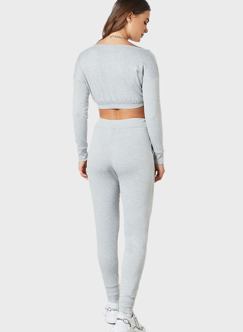 FEMME LUXE Crop Top & Leggings Set - Image 2