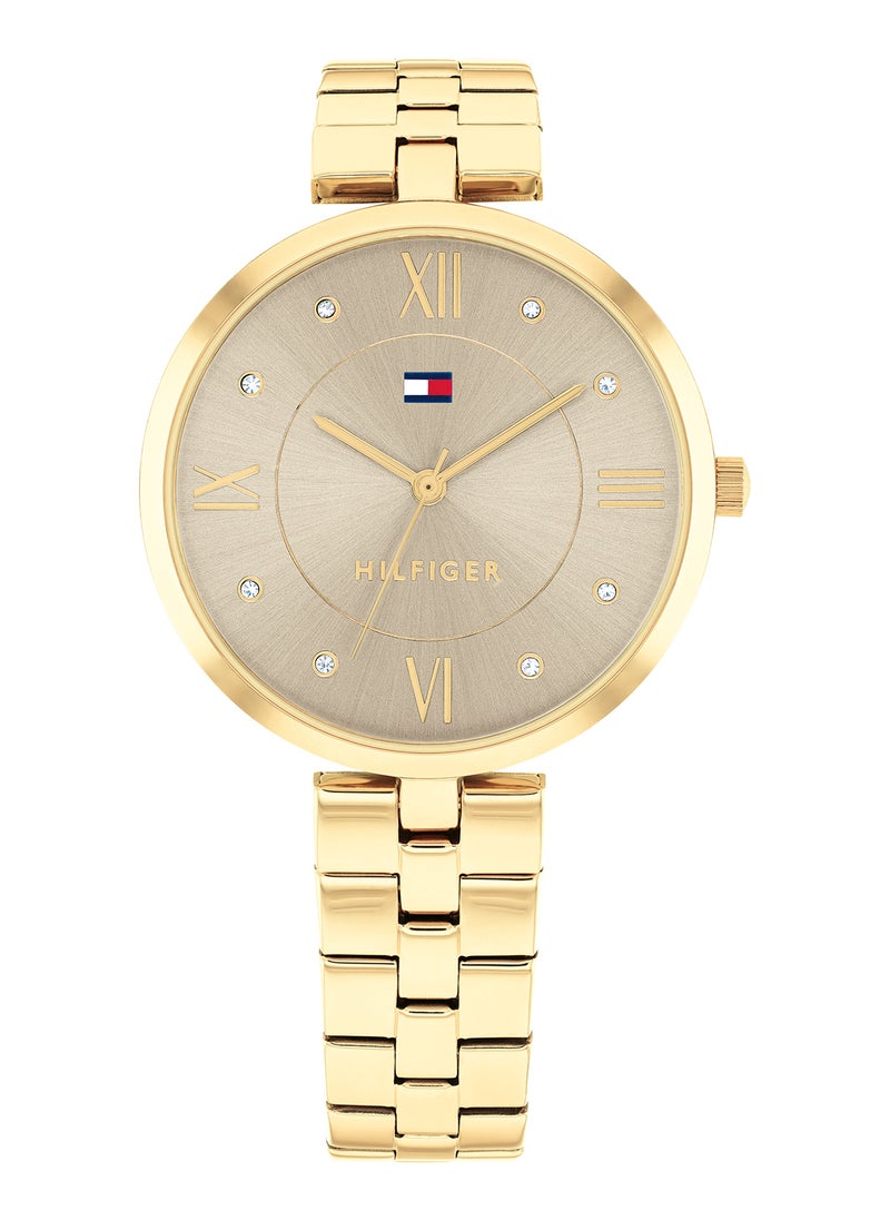 TOMMY HILFIGER - Women's Analog Round Shape Stainless Steel Wrist Watch 1782685 - 34 Mm - Image 1