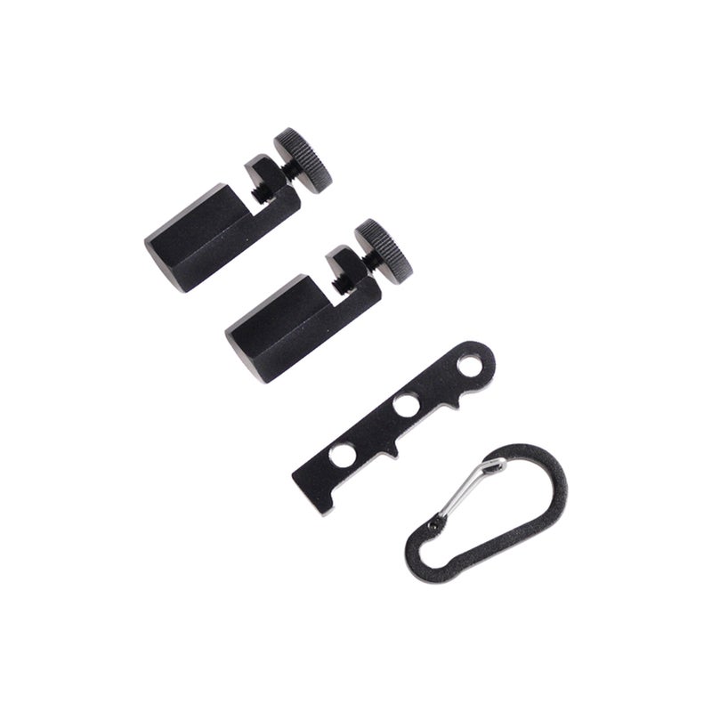 Tall Stair Gauges for Framing Square with Holder Carabiner Stair guages Knobs Tool for Circular Saw Metal Stair Stringer Layout Tool for Carpentry Squares Stair Rafter Gauge Clamps - Image 3