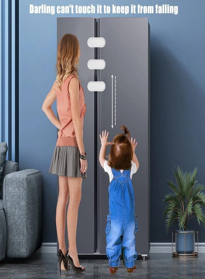 Prostuff.in® Child Locks for Cabinets 360 Rotatable Safety Door Latches No Drilling Adhesive Refrigerator Child Proof Anti Pinch Hand Invisible Opposite Door Wardrobe Lock Multicolor 4 pcs - Image 5