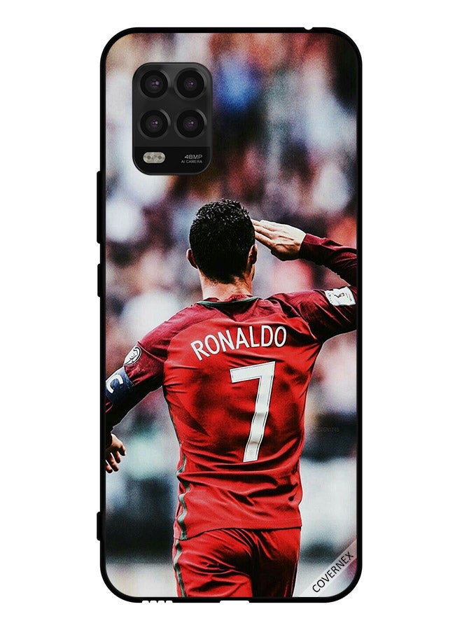 Covernex Protective Case Cover For Xiaomi Mi 10 Lite 5G Ronaldo Salute To Crowd - Image 1