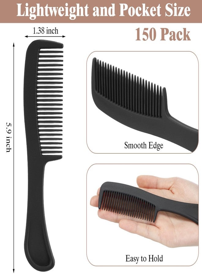 Layhit 150 Pack Disposable Combs in Bulk Individually Wrapped Plastic Hair Comb Set Travel Pocket Comb Fine Dressing Sturdy Styling Haircomb for Homeless, Shelter, Nursing, Hotel, Home, Charity Church - Image 2