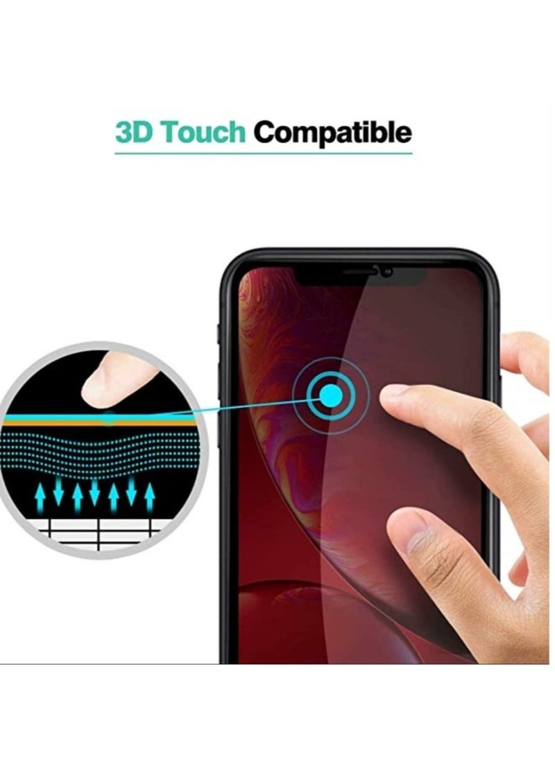 Raxoom Privacy Screen Protector for iPhone 11 Pro Max, [3D Touch] Anti Spy 9H Tempered Glass, Edge to Edge Full Cover Screen Protector Anti-Fingerprint Full Coverage (Black) - Image 3