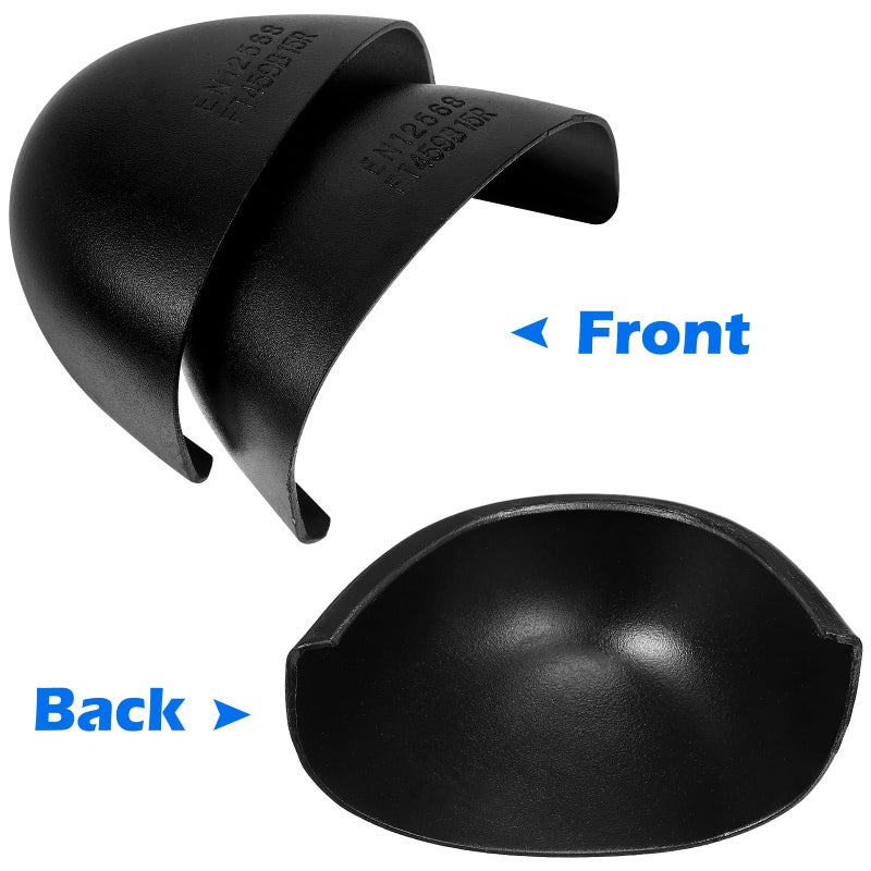 Veemoon 1 Pair Steel Toe Inserts Guard Cover Safety Work Boots Caps Anti-Smash Shoes Protectors Labor Protection Metatarsal Guard Supply, Universal Fit US Size Man 7, Women 8.5 (Fits China 36-46) - Image 4