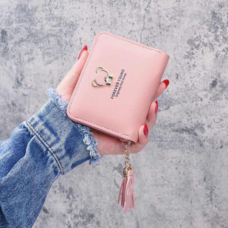Multifunctional Solid Color PU Leather Wallet, RFID Blocking Design Portable Daily Storage Purse for Cards Cash Coin Business Use - Image 3