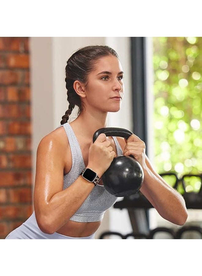 سوار مرن قابل للتمدد متوافق مع ساعة أبل للرجال والنساء، مقاسات 44 مم، 45 مم، 41 مم، 46 مم، 49 مم، 42 مم، حزام مضفر من النايلون المرن الناعم لساعات أبل من السلسلة 11، 10، 9، 8، 7، 6، 5، 4، 3، 2، 1، SE، Ultra - Image 4