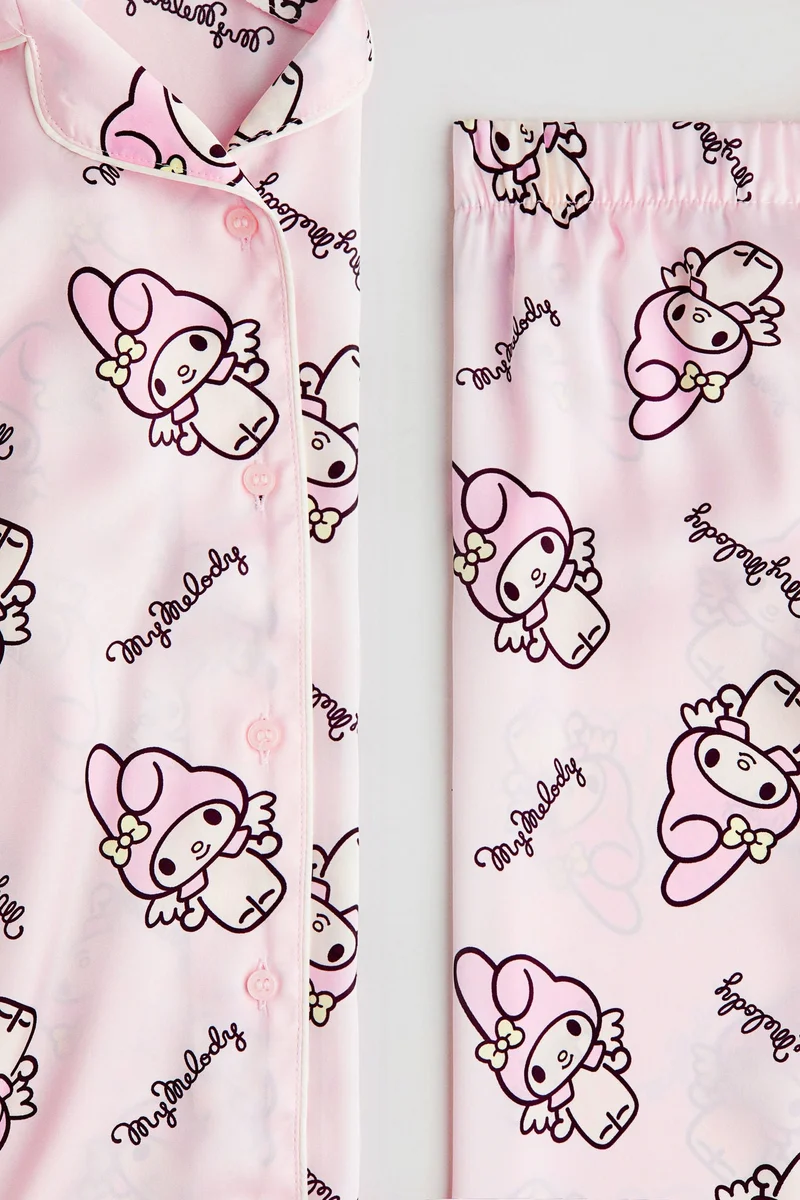 H&M Printed satin pyjamas