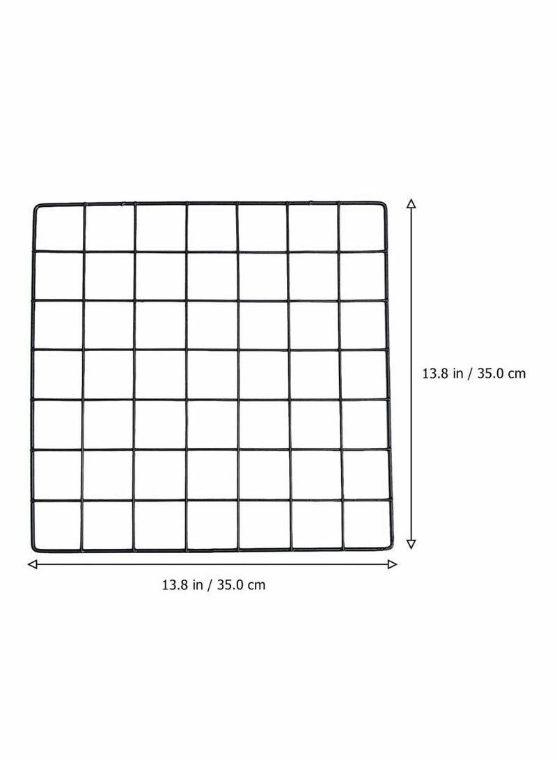 2Pcs Wall Grid Photo Display Panel, Picture Memo Note Wall Mount Grid Holder, Ins Art Display PhotoWall, Wire Frame Photo Display Organizer - Image 4