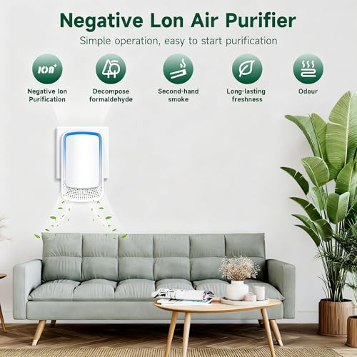 JOSTART Plug In Air Ionizer Purifier for Home (4 Pack), Negative Ion Generator, Quiet Air Freshener for Bedroom, Office, Kitchen, Portable Air Filter, Mini Air Cleaner - Image 3