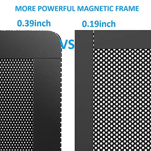 PANO-MOUNTS 120mm Fan Dust Filter Mesh 4.72inch Magnetic Frame PVC PC Computer Case Fan Dust Mesh Cover Grills Black 5-Pack - Image 4