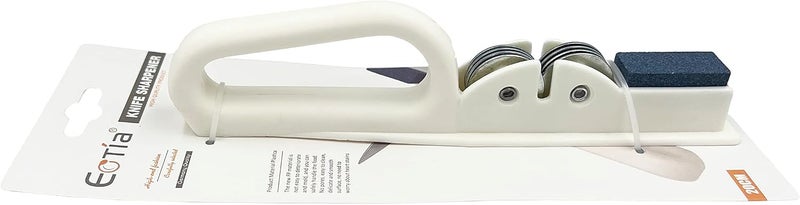 Eotia Manual Knife Sharpener 2-Stage Knife Sharpening Tool 20cm, White - Image 1