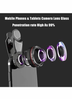 Y&D Phone Camera Lens,Clip on Cell Lens Kit Compatible with Most Phones,Most Smartphones, 4K HD 2 in 1 120° Wide Angle Lens, 15X Macro No Distortion  - Image 2