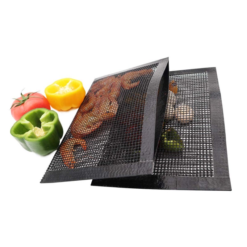 BLUE DROP Bluedrop Non Stick Mesh Bag For Grill PTFE Toaster Oven Bags Barbecue Pockets Sheets Pack of 2 - Image 2