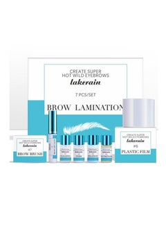 Eyebrow Lamination Kit Brow Lift Kit Eye-Brow Lamination Kit Professional Eyebrow Perming Brow Lamination For Fuller Feathered Eyebrows Instant Eyebrow Lift 7 Pcs kit