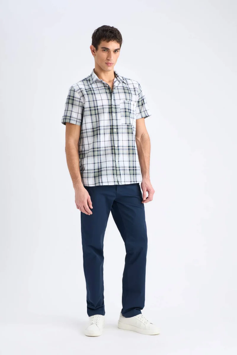 DeFacto Regular Fit Polo Collar Short Sleeve Shirt