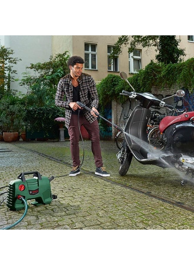 Bosch EasyAquatak 110 High Pressure Washer 1300W - 110 Bar - 330L/H Water Flow - Model 06008A7F00 for Cars, Patios & Outdoor Cleaning - Image 4