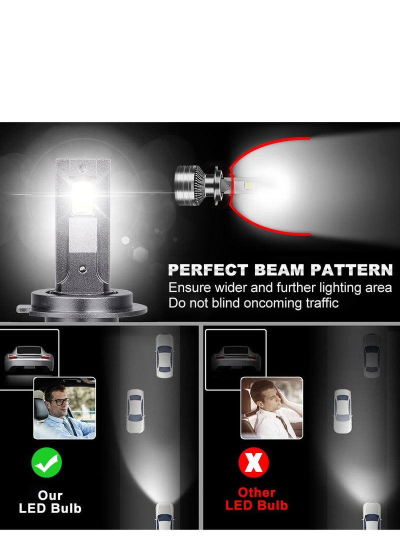 HONGZE Headlights Generic 2Pcs H4 LED Headlight Bulbs with Super Bright Cool White Hi/Lo Beam LED Bulbs Plug and Play(Korea)