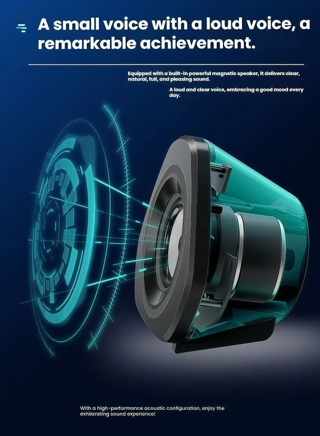 Flushrenic Computer speaker USB computer speaker, 2.0 game speaker color light suitable for desktop computers, laptops, and mobile phones USB powered PC game speaker 3.5mm auxiliary input single size (4.02x2.52x3.94 inches) x2 - Image 5