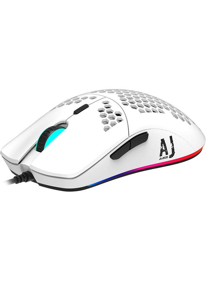 AJ390 Gaming Wired Ultra-Lightweight Honeycomb Design 16000DPI Programmable Mice 7 ons Computer Mouse for Laptop - Image 3