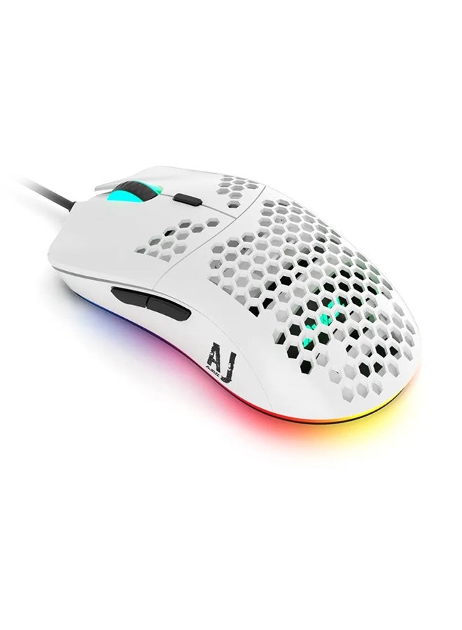 AJ390 Gaming Wired Ultra-Lightweight Honeycomb Design 16000DPI Programmable Mice 7 ons Computer Mouse for Laptop - Image 1