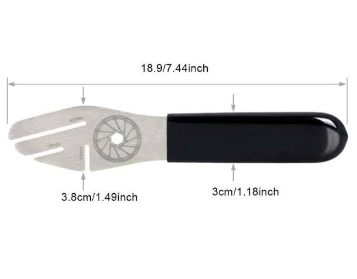 FASTPED Metal Bicycle Disc Brake Wrench Rotor Alignment Durable Truing Tool Disc Rotor Tool Bicycle Brake Disc Truing Tool, Bicycle Brake Discs Adjuster Flattening Correction Repair Tool Cycle Parts - Image 4