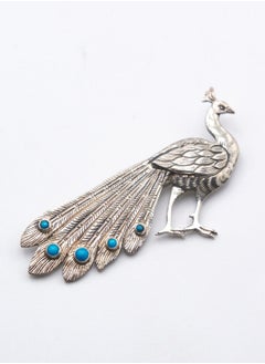 Exquisite 925 Silver Peacock Design with Natural Turquoise Pair of Brooch (2 pieces) - pzsku/Z8D13D18F6DF4B770DA0DZ/45/_/1721739648/e5adde0b-a395-465e-9370-020c4d72506e