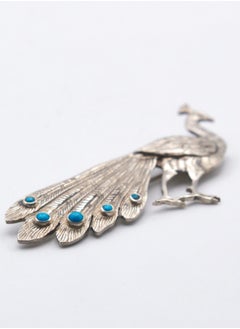 Exquisite 925 Silver Peacock Design with Natural Turquoise Pair of Brooch (2 pieces) - pzsku/Z8D13D18F6DF4B770DA0DZ/45/_/1721739678/c5585119-4931-431e-bd78-6d045c52fbee