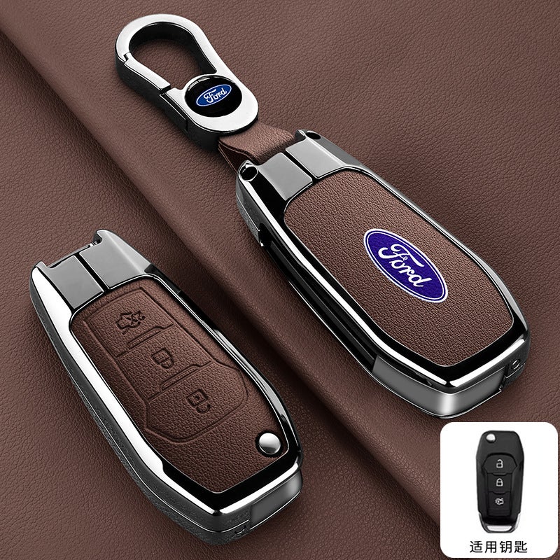 Ford Focus Car Key Cover - Universal Zinc Alloy Case for All Models - Image 1