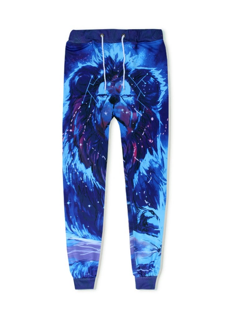 KUYING New One Piece Printed Legged Sports And Leisure Pants  - Image 1