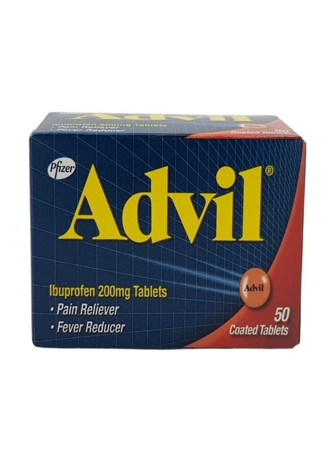 Advil 200 mg Coated Tablets 50