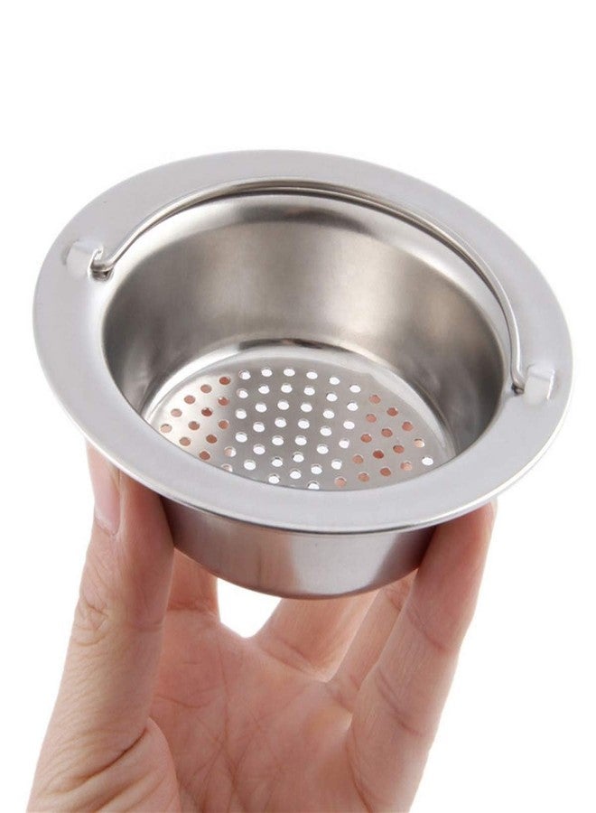 FASTMART Kitchen Sink Strainer Heavy Duty Stainless Steel Sink Jali Kitchen Drain Basin Basket Filter Stopper Drainer for Bathroom & Kitchen Sink Mesh Strainer (Handle Sink Jali Pack of 2) - Image 5