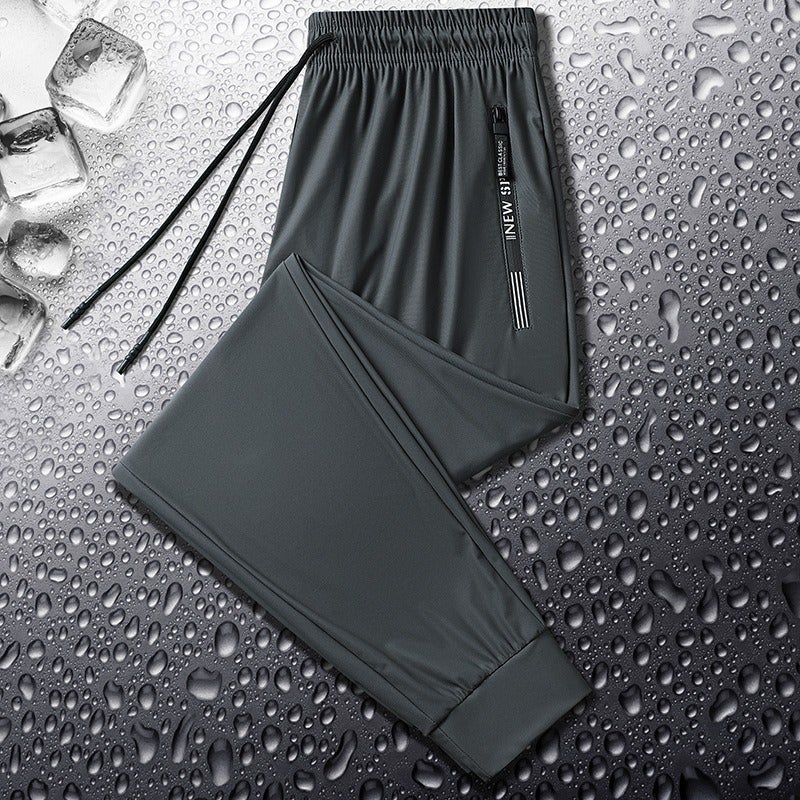 Qi Ta Men's & Women's Quick-Dry Straight Leg Pants – Summer Casual Sports Trousers with High Stretch - Image 1