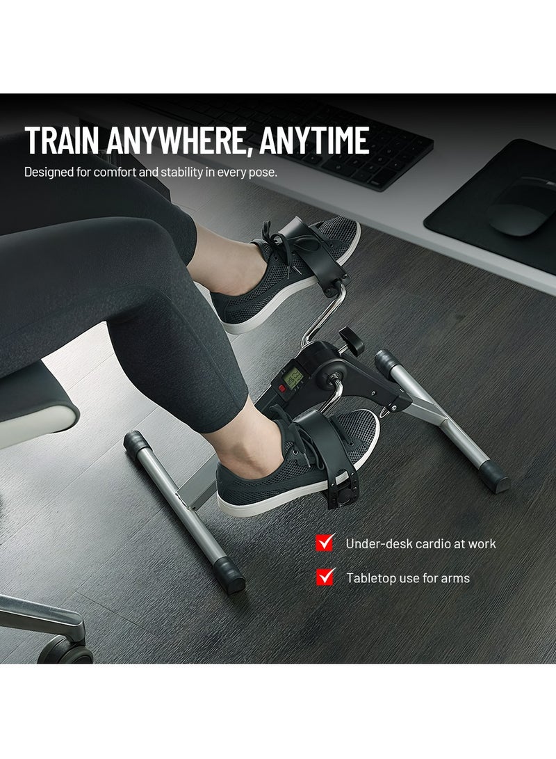 AXOX Portable Mini Exercise EZ Bike Pedal Exerciser – Under Desk & Table Fitness Cycle for Legs and Arms - Image 3