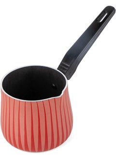 Bister Stripy Coffee Pot with Bakelite Turkish Coffee Warmer and Butter Melting Pot Made of Aluminum Size 7x6.5 cm  - Image 1