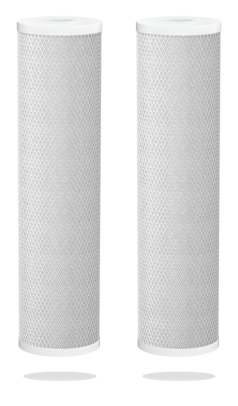 OCEAN DROP Ocean Drop 5 Micron Water Filter 10 x 25 Sediment CTO Carbon Filter Set for Whole House Water Filter Replacement Cartridge Compatible with All 3Stage Water Filter Purifier CTO Filter 2 PCS  - Image 1