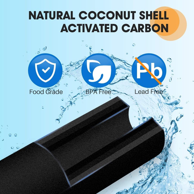 OCEAN DROP Ocean Drop 5 Micron Water Filter 10 x 25 Sediment CTO Carbon Filter Set for Whole House Water Filter Replacement Cartridge Compatible with All 3Stage Water Filter Purifier CTO Filter 2 PCS  - Image 4