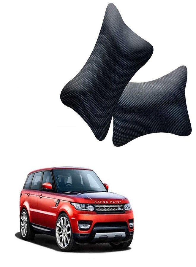 NikrokZ Dotted Design Black Car Neck Pillow Classic Look for Discovery Sport_1022 - Image 1