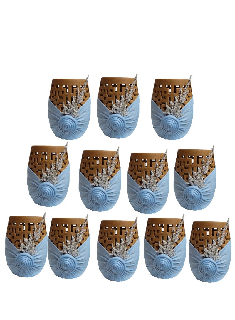 جيرينك توزيعات وهدايا مناسبات  مباخر سيراميك حروف 12 قطع - Image 2