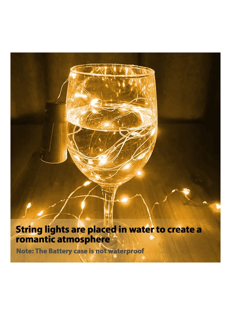 SYOSI Bottle Lights 2m 20 Led Cork Lights for Bottles Fairy Lights Battery Operated, Led Bottle Light for Parties Diy Table Centrepieces Indoor Outdoor Decoration for Table Room Patio - Image 2