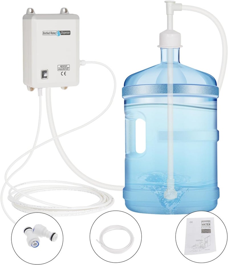 Verbesserte Water Dispenser Pump System for 5 Gallon Bottle,Drinking Water Dispensing Single Inlet Quiet for Refrigerator Home,110V Electric Jug Water Pump for Kitchen Ice Coffee Tea Maker - Image 1