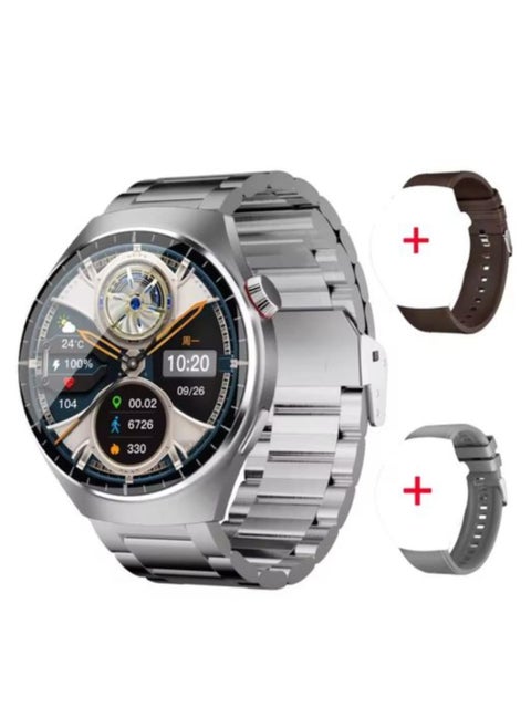 SK38 Smart Watch AMOLED Display with 3 Pairs of Straps and Wireless Charging Multi-Color