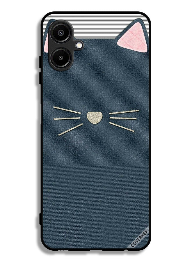 Covernex Samsung Galaxy F06 5G Protective Case Cover Cat Art Leather Pattern - Image 1